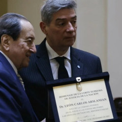 La Corte homenajeó a los camaristas del juicio a las Juntas Militares