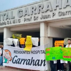 Paro y protesta en el Hospital Garrahan